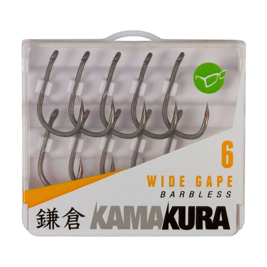 Korda Kamakura Wide Gape Barbless Hooks