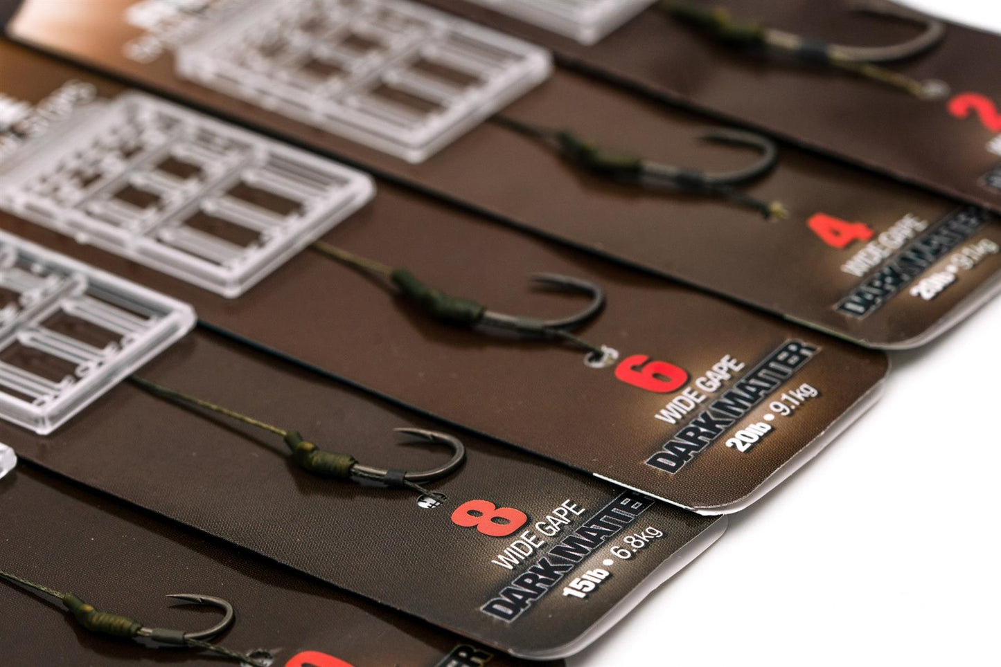 Korda Dark Matter Wide Gape Rigs Barbless