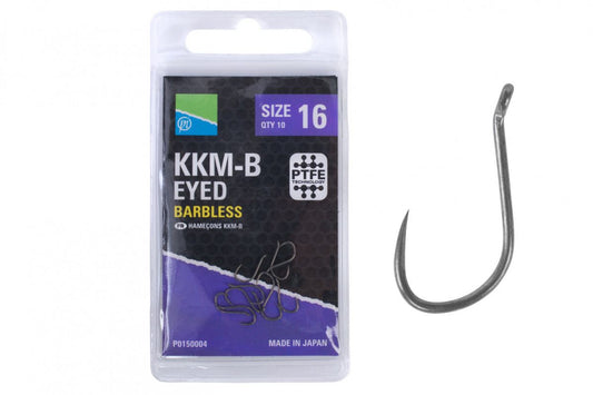 Preston Innovations KKM-B Eyed Barbless Hooks