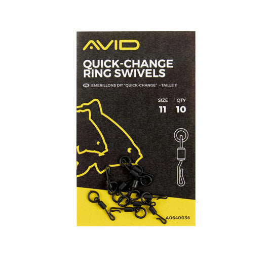 Avid Carp Quick Change Ring Swivels Size 11